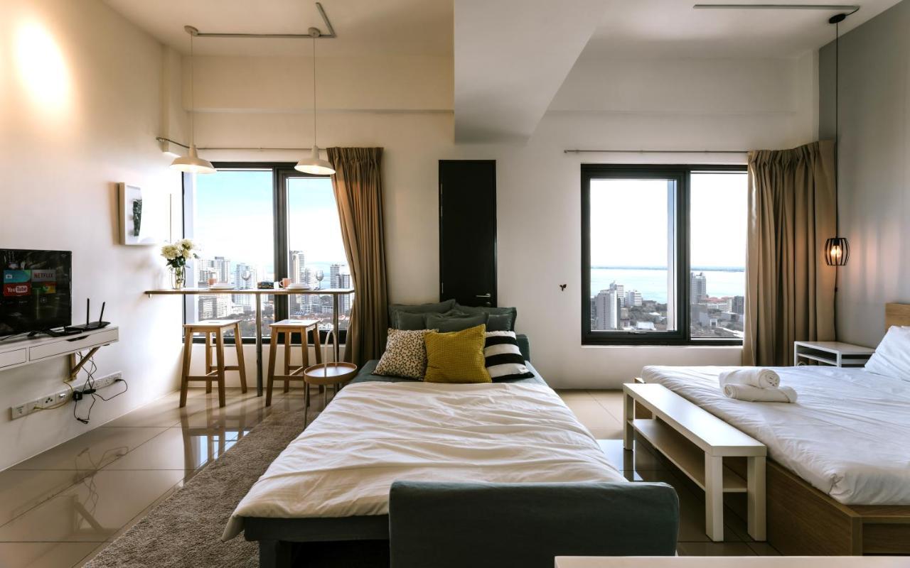 Muji Studio 2 - Seaview At 218 Tropicana Near Komtar Food Heaven With Netflix & Tv Box Georgetown Exterior foto